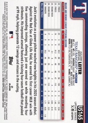 Jack Leiter back