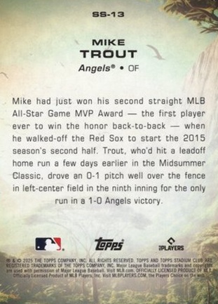 Mike Trout back