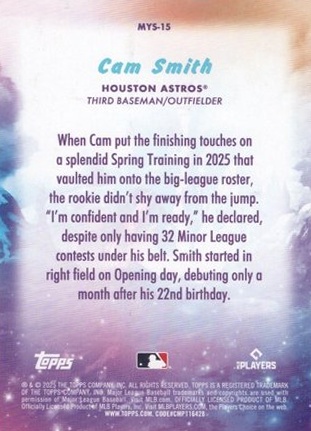 Cam Smith back