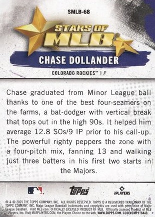 Chase Dollander back